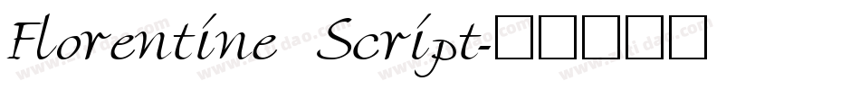Florentine Script字体转换